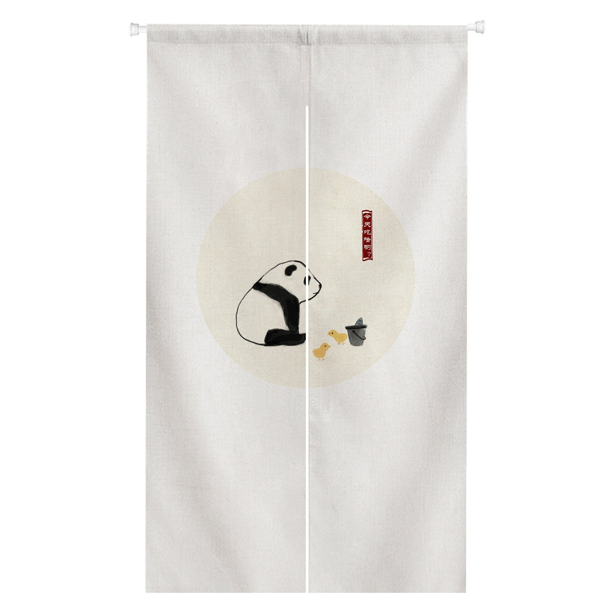 0011-Panda Series 2 Japanese Noren Door Curtain