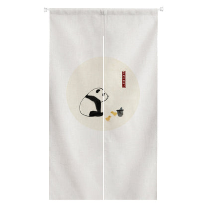 0011-Panda Series 2 Japanese Noren Door Curtain