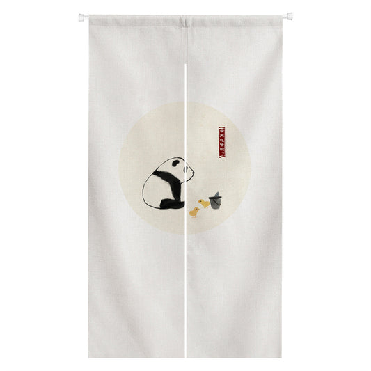 0011-Panda Series 2 Japanese Noren Door Curtain