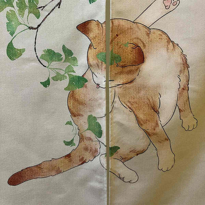 0152-Cat Series 4 Japanese Noren Door Curtain