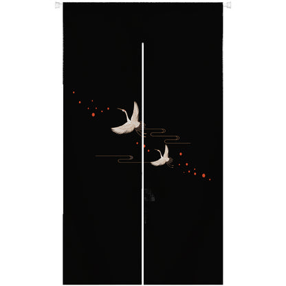 0006-Crane Series 1 Japanese Noren Door Curtain