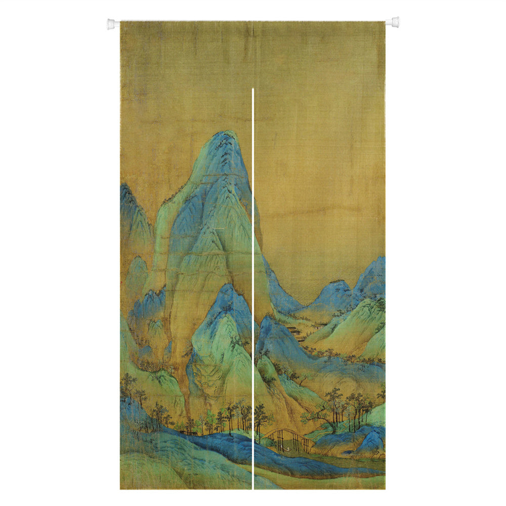 0222-Mountain Series 1 Japanese Noren Door Curtain