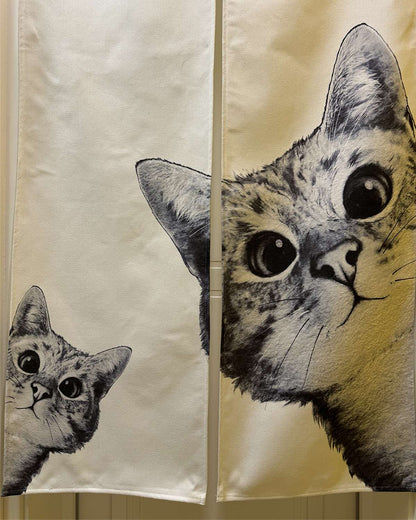 0206-Cat Series 6 Japanese Noren Door Curtain