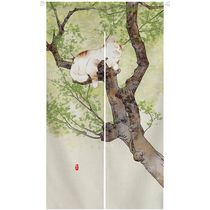 0211-Cat Series 9 Japanese Noren Door Curtain