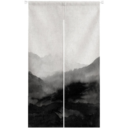 0107-Ink Forest Japanese Noren Door Curtain