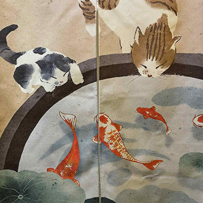 0209-Cat Series 7 Japanese Noren Door Curtain