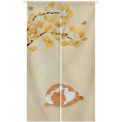 0210-Cat Series 8 Japanese Noren Door Curtain