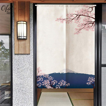 0204-Sakura Series 1 Japanese Noren Door Curtain