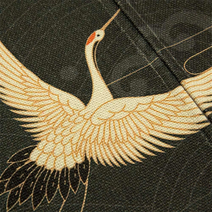 0007-Crane Series 2 Japanese Noren Door Curtain