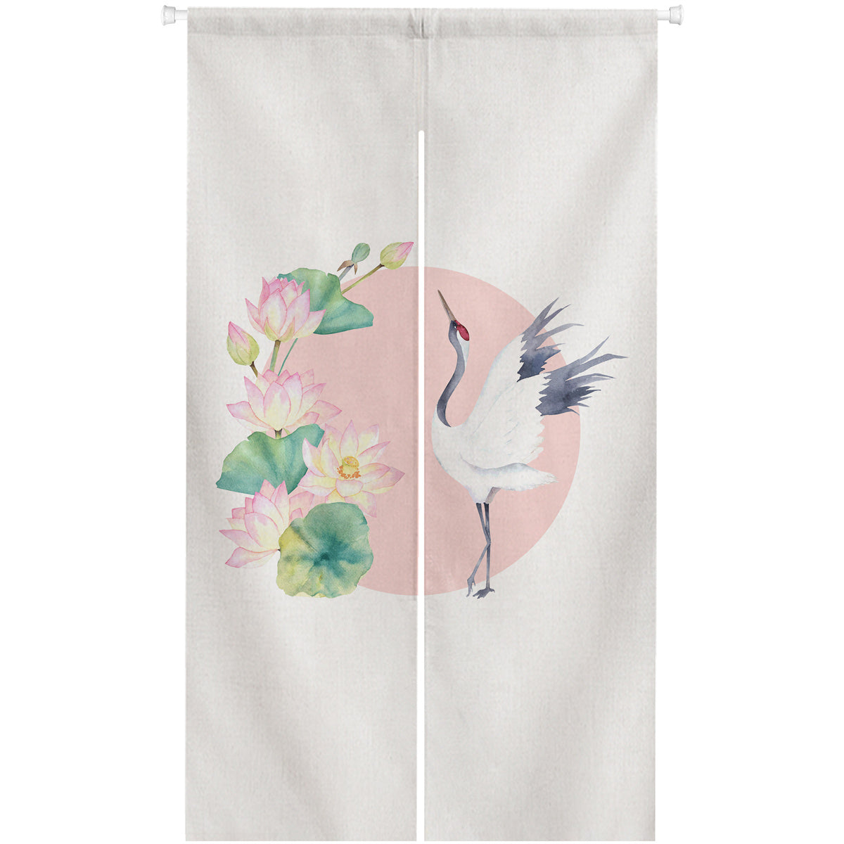 0213-Crane Series 5 Japanese Noren Door Curtain