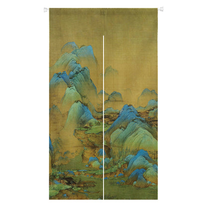 0223-Mountain Series 2 Japanese Noren Door Curtain