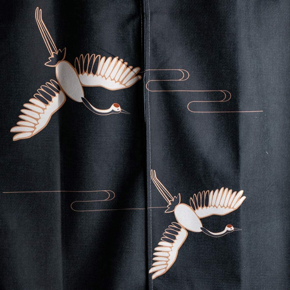 0008-Crane Series 3 Japanese Noren Door Curtain